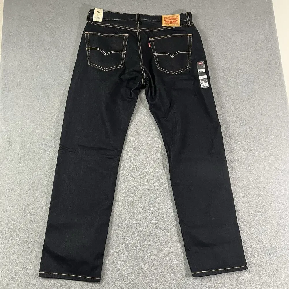 Levis 505 Jeans Mens 36X32 Blue Straight Leg Grunge Skater Rocker Casual